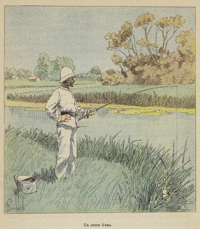 A Watercourse by after Louis Charles Bombled