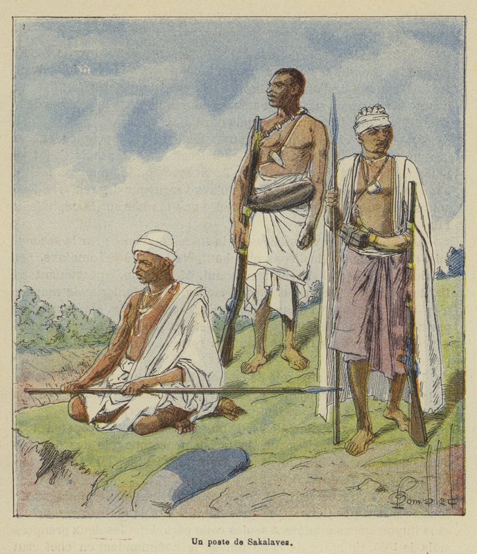 A Sakalaves Post by after Louis Charles Bombled
