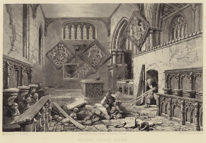 Arundel Church, Sussex by Samuel (after) Prout
